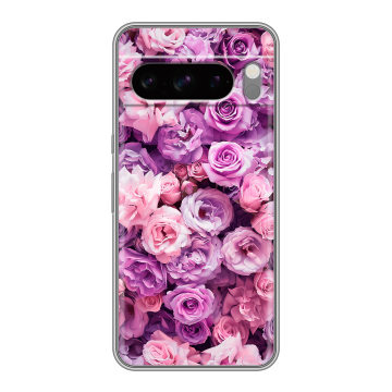 Силиконовый чехол на Google Pixel 8 Pro с принтом лавандовые розы