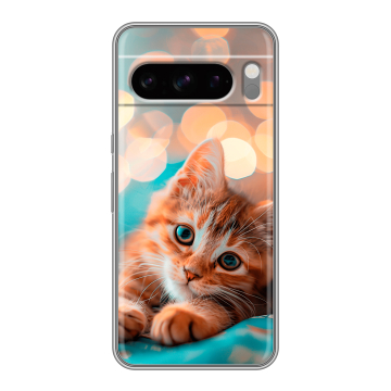 Силиконовый чехол на Google Pixel 8 Pro с принтом котик