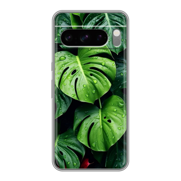 Силиконовый чехол на Google Pixel 8 Pro с принтом Листья