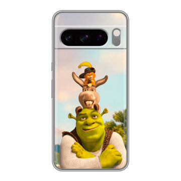 Силиконовый чехол на Google Pixel 8 Pro с принтом Шрек Shrek