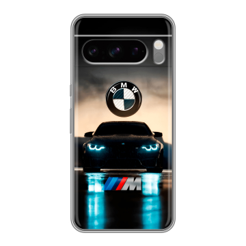 Силиконовый чехол на Google Pixel 8 Pro с принтом БМВ BMW Силиконовый чехол на Google Pixel 8 Pro с принтом БМВ BMW