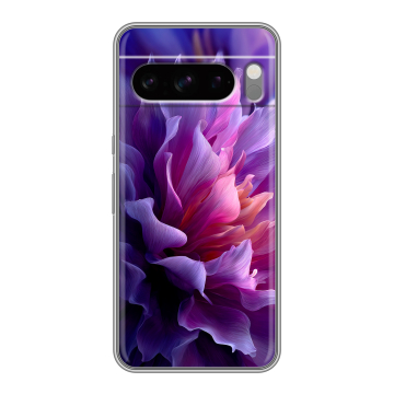 Силиконовый чехол на Google Pixel 8 Pro с принтом женский цветы