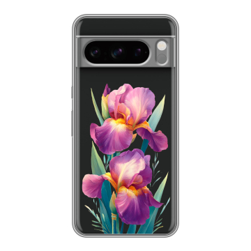 Силиконовый чехол на Google Pixel 8 Pro с принтом Цветы орхидеи