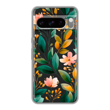 Силиконовый чехол на Google Pixel 8 Pro с принтом Цветы паттерн
