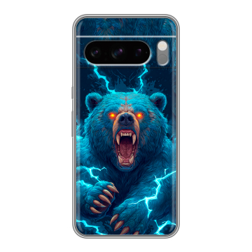 Силиконовый чехол на Google Pixel 8 Pro с принтом Медведь