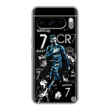 Силиконовый чехол на Google Pixel 8 Pro с принтом Реал Роналдо Силиконовый чехол на Google Pixel 8 Pro с принтом Реал Роналдо