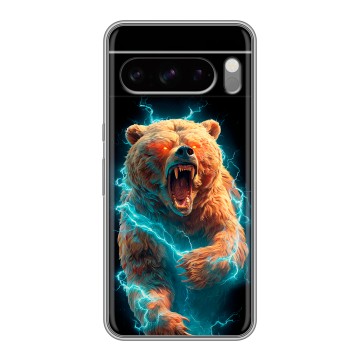 Силиконовый чехол на Google Pixel 8 Pro с принтом Медведь