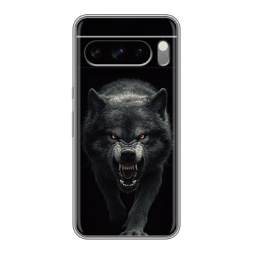 Силиконовый чехол на Google Pixel 8 Pro с принтом Волк