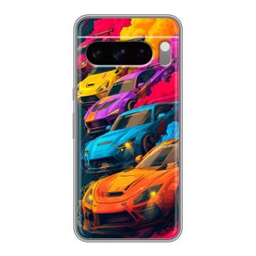 Силиконовый чехол на Google Pixel 8 Pro с принтом Тачки