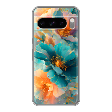 Силиконовый чехол на Google Pixel 8 Pro с принтом Цветы