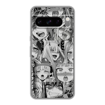 Силиконовый чехол на Google Pixel 8 Pro с принтом Ahegao Ахегао Аниме