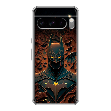 Силиконовый чехол на Google Pixel 8 Pro с принтом Batman Бэтмен