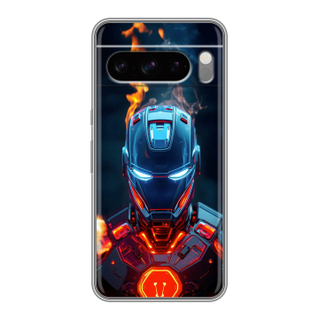 Силиконовый чехол на Google Pixel 8 Pro с принтом IronMan Железный человек Силиконовый чехол на Google Pixel 8 Pro с принтом IronMan Железный человек