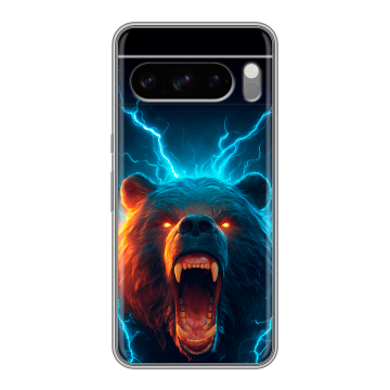 Силиконовый чехол на Google Pixel 8 Pro с принтом Медведь