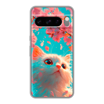 Силиконовый чехол на Google Pixel 8 Pro с принтом Красивый кот