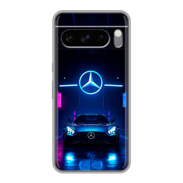 Силиконовый чехол на Google Pixel 8 Pro с принтом Mercedes Мерседес
