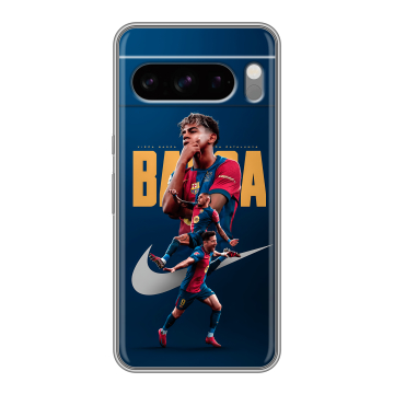 Силиконовый чехол на Google Pixel 8 Pro с принтом Барселона Barca Yamal 