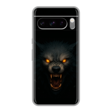 Силиконовый чехол на Google Pixel 8 Pro с принтом Волк