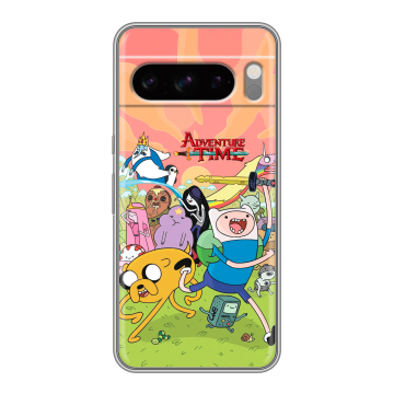 Силиконовый чехол на Google Pixel 8 Pro с принтом Adventure time Время приключений