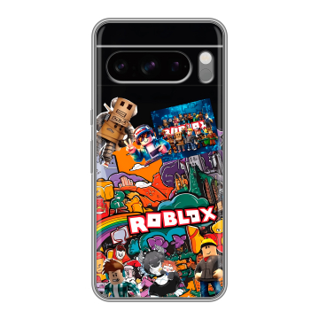 Силиконовый чехол на Google Pixel 8 Pro с принтом Roblox Роблокс