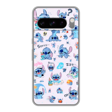 Силиконовый чехол на Google Pixel 8 Pro с принтом Лило и Стич Силиконовый чехол на Google Pixel 8 Pro с принтом Лило и Стич