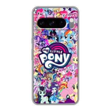 Силиконовый чехол на Google Pixel 8 Pro с принтом My little pony Дружба чудо