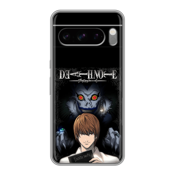 Силиконовый чехол на Google Pixel 8 Pro с принтом Death note Тетрадь смерти