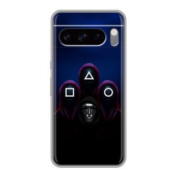 Силиконовый чехол на Google Pixel 8 Pro с принтом Игра Кальмара