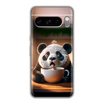Силиконовый чехол на Google Pixel 8 Pro с принтом смешная панда