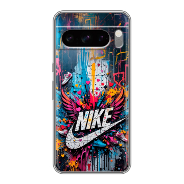 Силиконовый чехол на Google Pixel 8 Pro с принтом Nike Найк Силиконовый чехол на Google Pixel 8 Pro с принтом Nike Найк