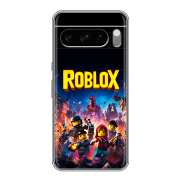 Силиконовый чехол на Google Pixel 8 Pro с принтом Roblox Роблокс