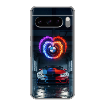 Силиконовый чехол на Google Pixel 8 Pro с принтом BMW БМВ