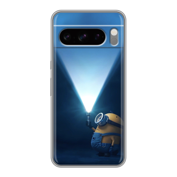 Силиконовый чехол на Google Pixel 8 Pro с принтом Миньоны