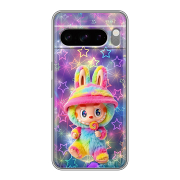 Силиконовый чехол на Google Pixel 8 Pro с принтом Labubu Лабубу
