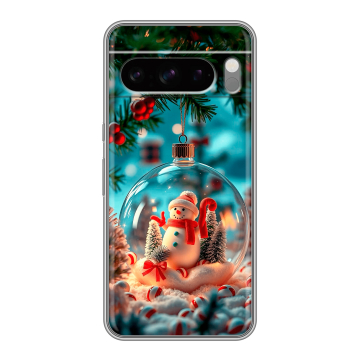 Силиконовый чехол на Google Pixel 8 Pro с принтом Новый год