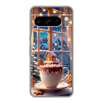 Силиконовый чехол на Google Pixel 8 Pro с принтом Новый год