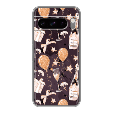 Силиконовый чехол на Google Pixel 8 Pro с принтом Новый год