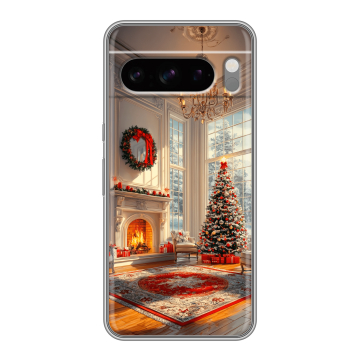 Силиконовый чехол на Google Pixel 8 Pro с принтом Новый год