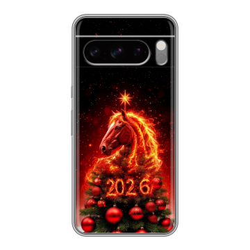 Силиконовый чехол на Google Pixel 8 Pro с принтом Новый год