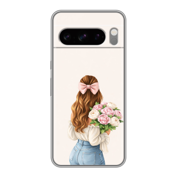 Силиконовый чехол на Google Pixel 8 Pro с принтом женский