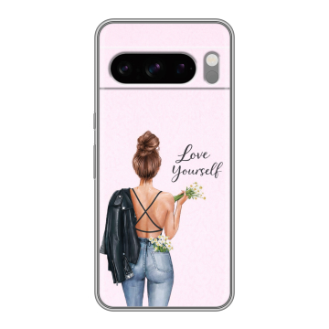 Силиконовый чехол на Google Pixel 8 Pro с принтом женский
