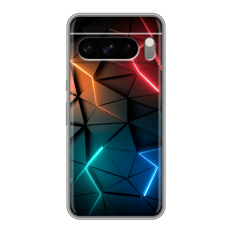 Силиконовый чехол на Google Pixel 8 Pro с принтом Абстракция неон Силиконовый чехол на Google Pixel 8 Pro с принтом Абстракция неон