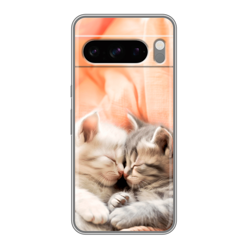 Силиконовый чехол на Google Pixel 8 Pro с принтом Котята Силиконовый чехол на Google Pixel 8 Pro с принтом Котята