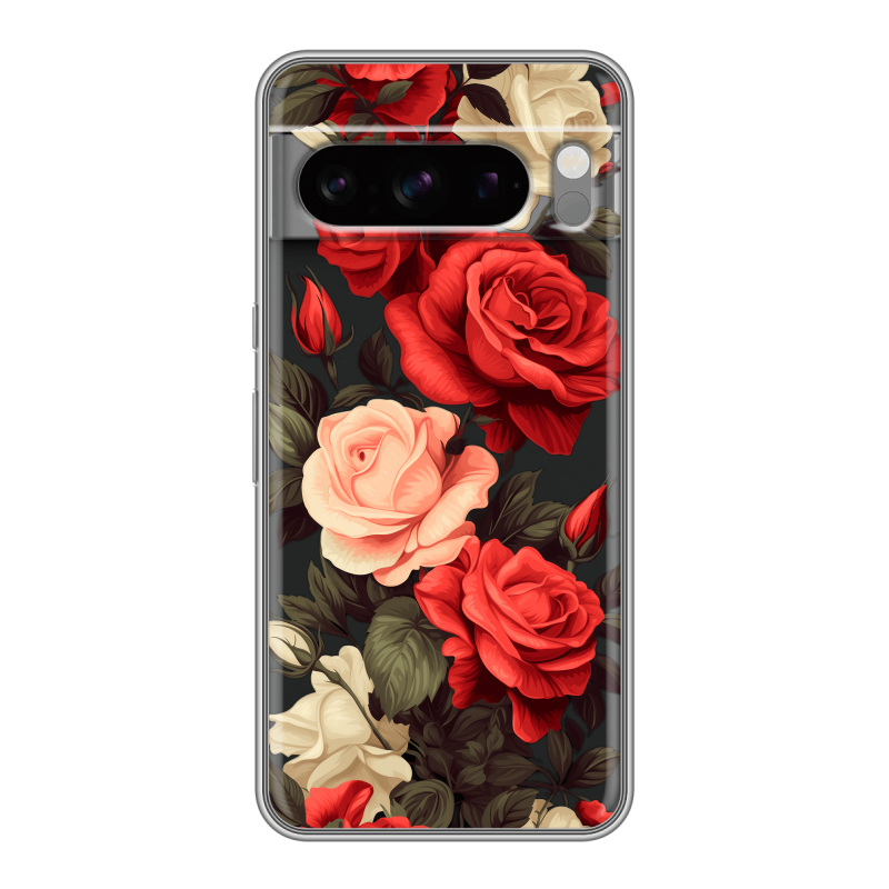 Силиконовый чехол на Google Pixel 8 Pro с принтом Розы Силиконовый чехол на Google Pixel 8 Pro с принтом Розы