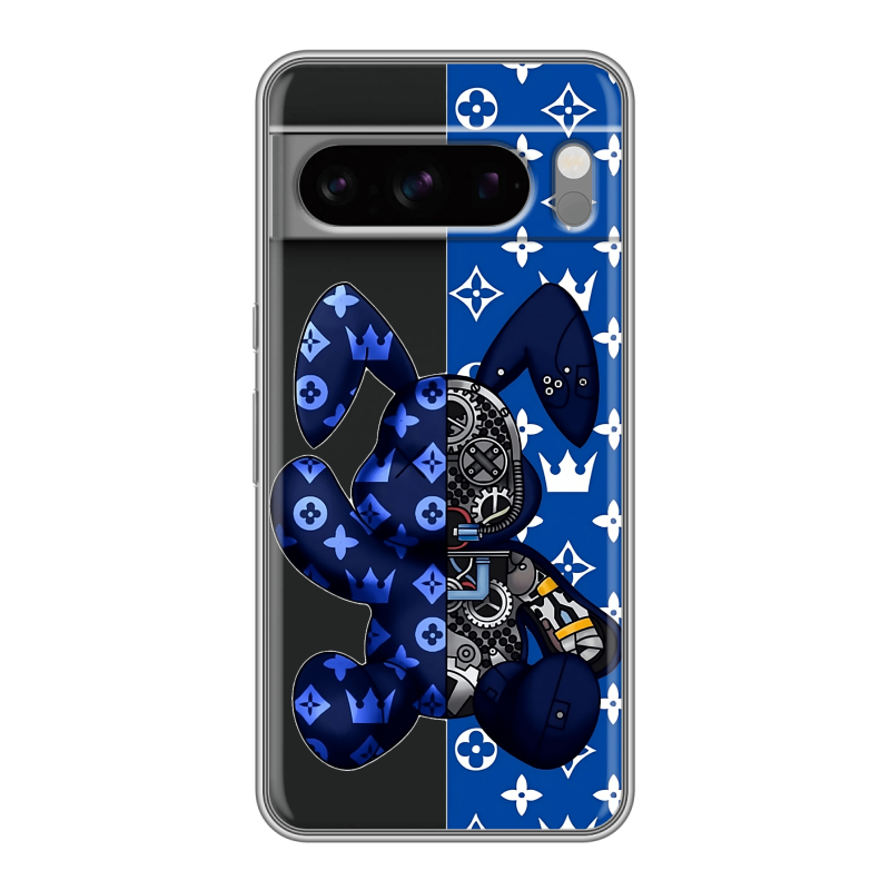 Силиконовый чехол на Google Pixel 8 Pro с принтом Луи робот Силиконовый чехол на Google Pixel 8 Pro с принтом Луи робот