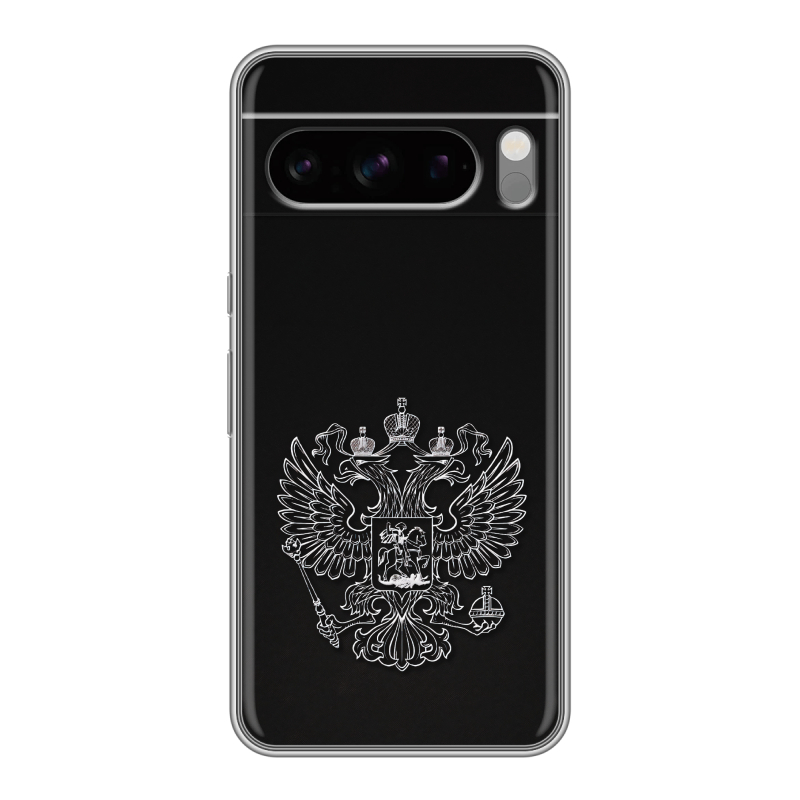 Силиконовый чехол на Google Pixel 8 Pro с принтом Герб России Силиконовый чехол на Google Pixel 8 Pro с принтом Герб России