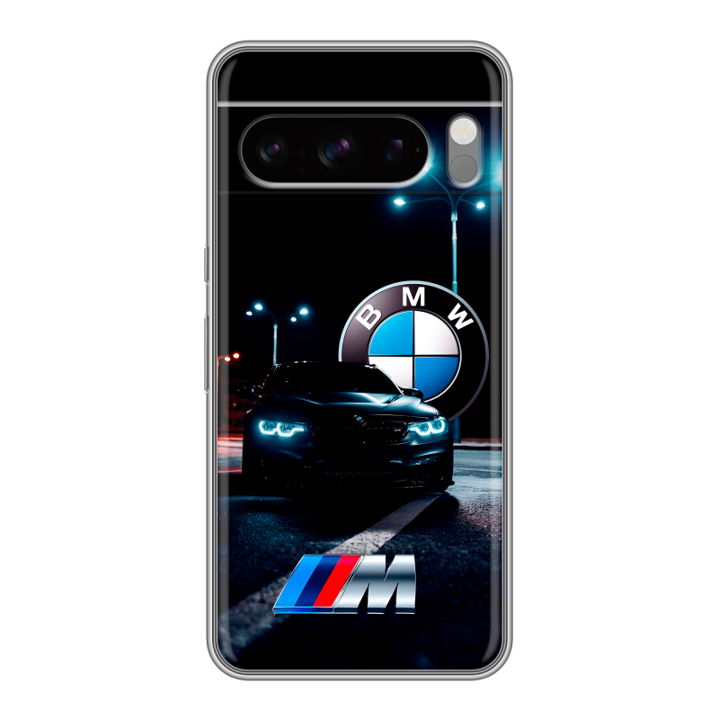 Силиконовый чехол на Google Pixel 8 Pro с принтом БМВ BMW Силиконовый чехол на Google Pixel 8 Pro с принтом БМВ BMW
