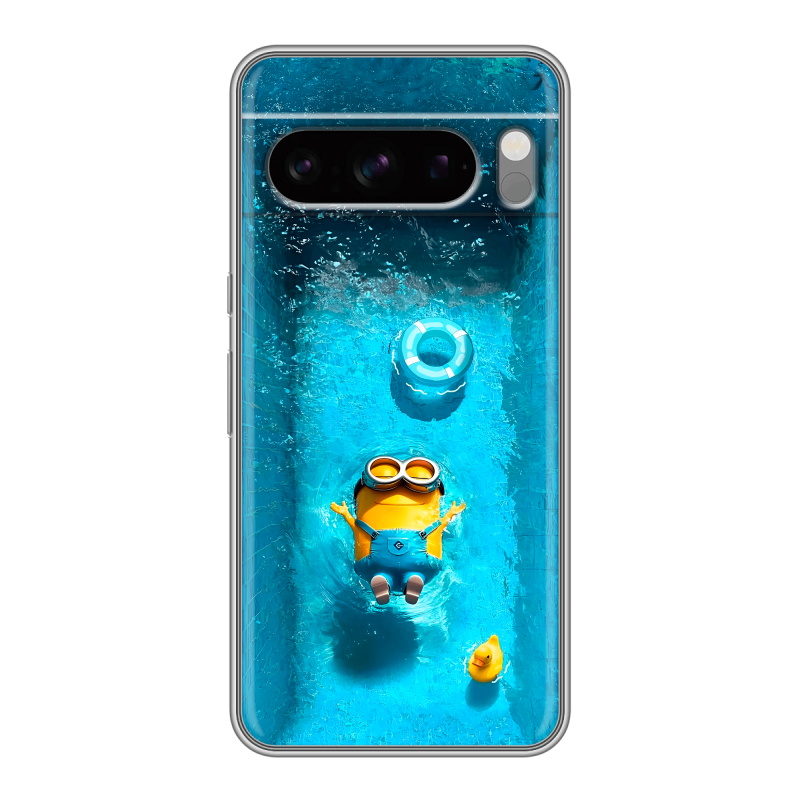 Силиконовый чехол на Google Pixel 8 Pro с принтом Миньоны Силиконовый чехол на Google Pixel 8 Pro с принтом Миньоны