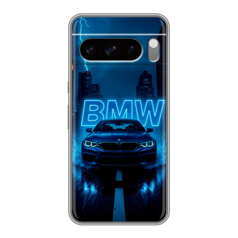 Силиконовый чехол на Google Pixel 8 Pro с принтом BMW БМВ Силиконовый чехол на Google Pixel 8 Pro с принтом BMW БМВ
