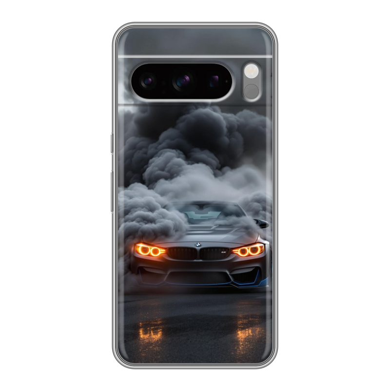Силиконовый чехол на Google Pixel 8 Pro с принтом BMW БМВ Силиконовый чехол на Google Pixel 8 Pro с принтом BMW БМВ